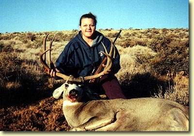 Toni and her big buck